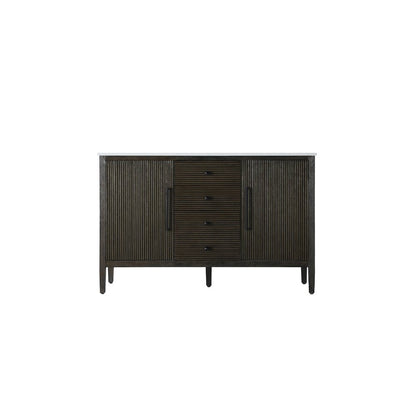 54 inch Double Bathroom Vanity inChocolate Oak