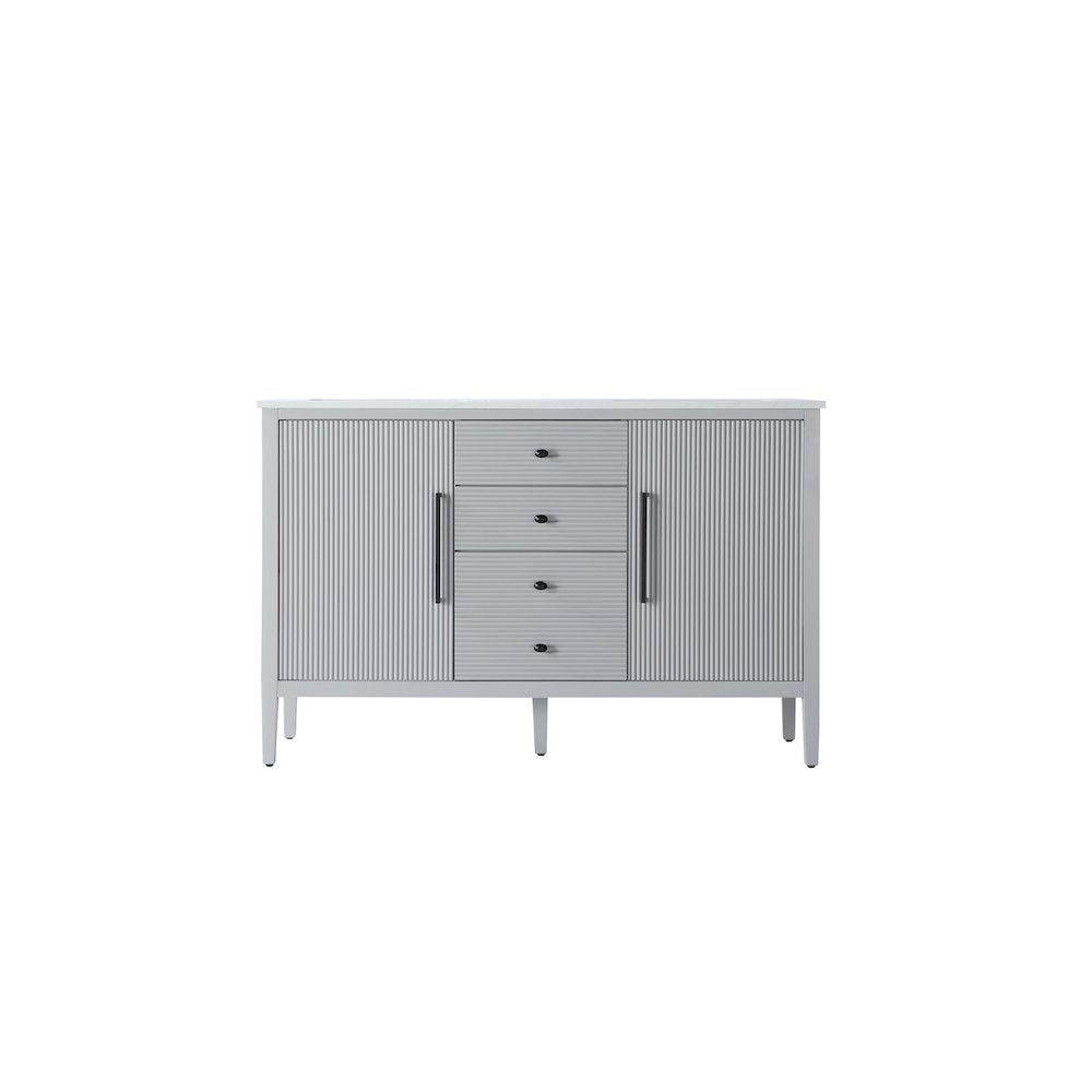 54 inch Double Bathroom Vanity in Grey