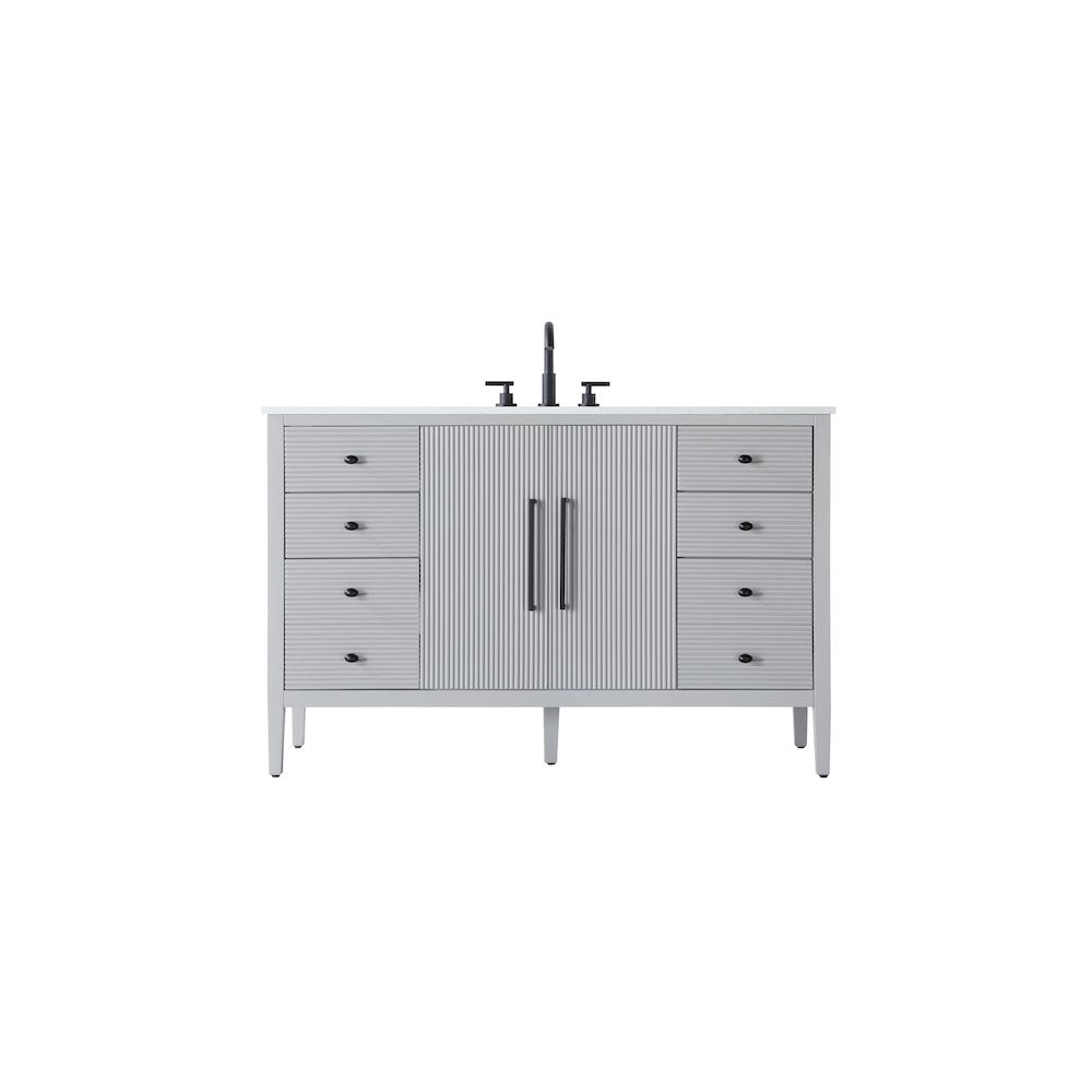 54 inch Single Bathroom Vanity in Grey