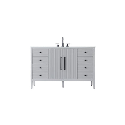 54 inch Single Bathroom Vanity in Grey