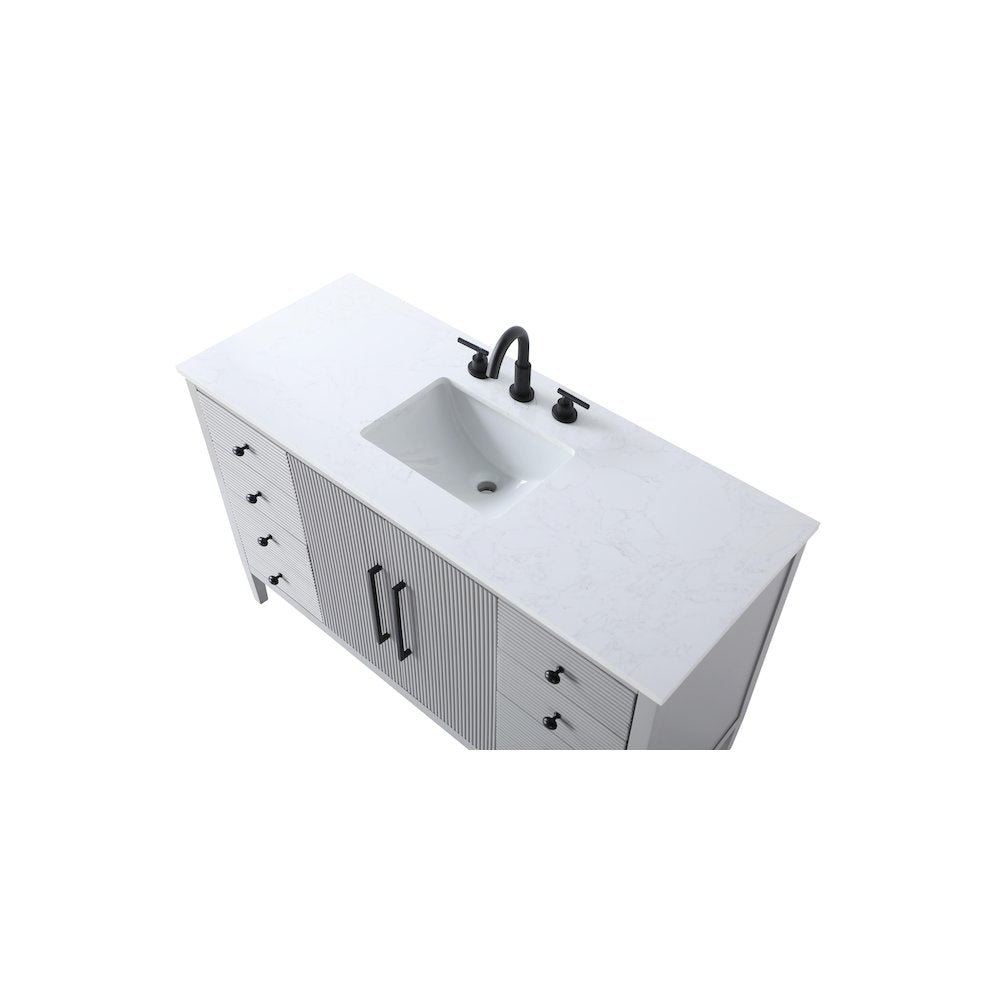 54 inch Single Bathroom Vanity in Grey