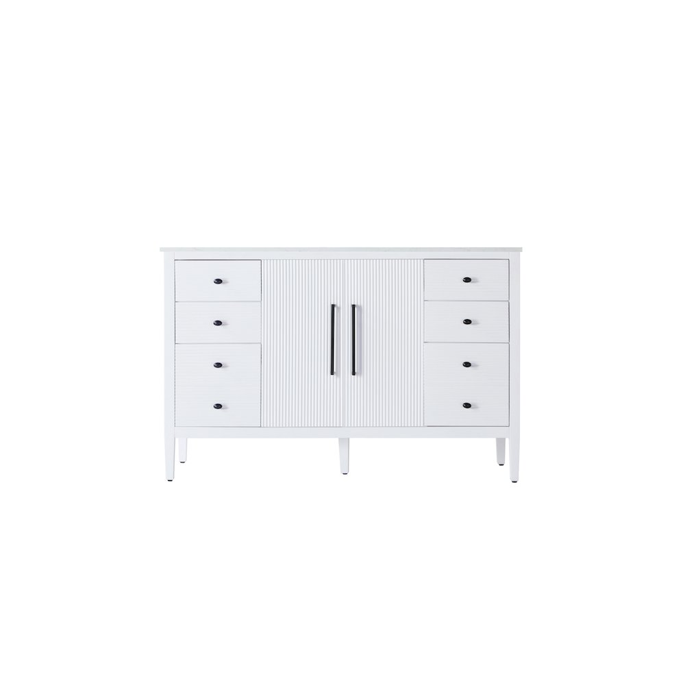 54 inch Single Bathroom Vanity in White