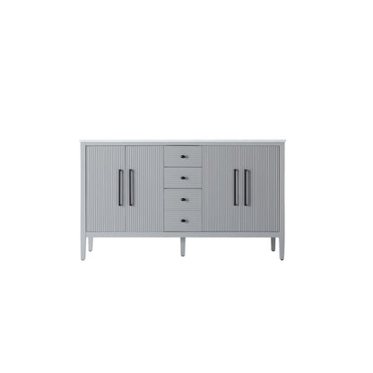 60 inch Double Bathroom Vanity in Grey