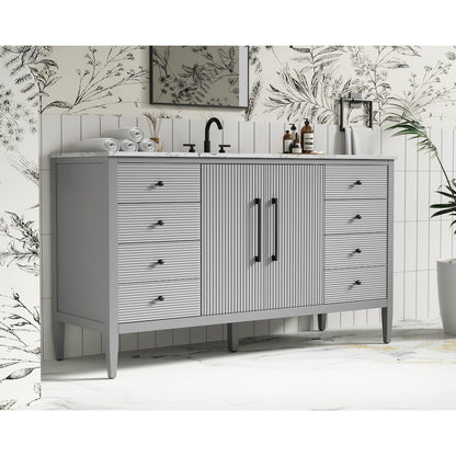 60 inch Single Bathroom Vanity in Grey