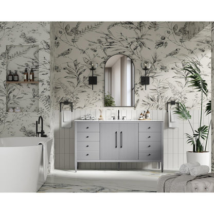 60 inch Single Bathroom Vanity in Grey