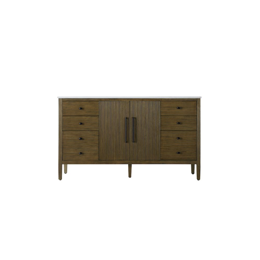 60 inch Single Bathroom Vanity in Hazel Oak