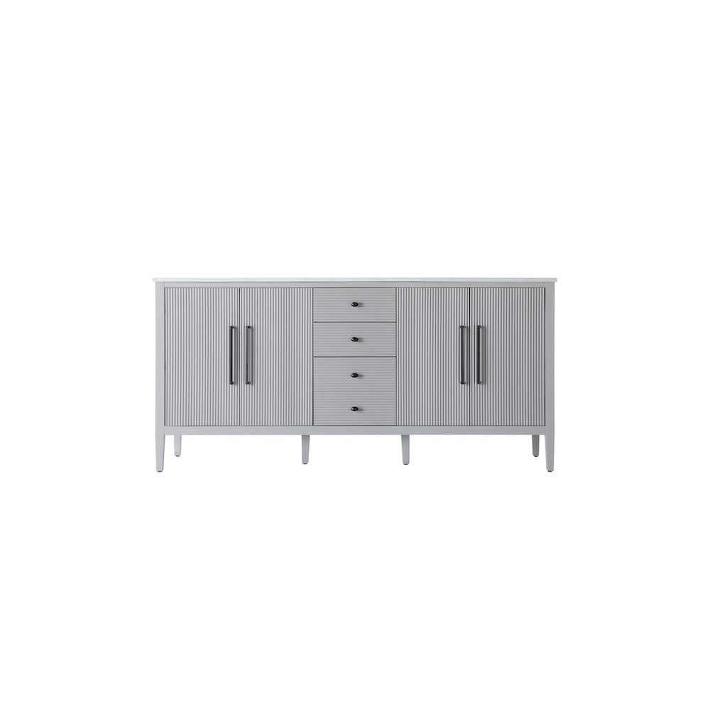 72 inch Double Bathroom Vanity in Grey