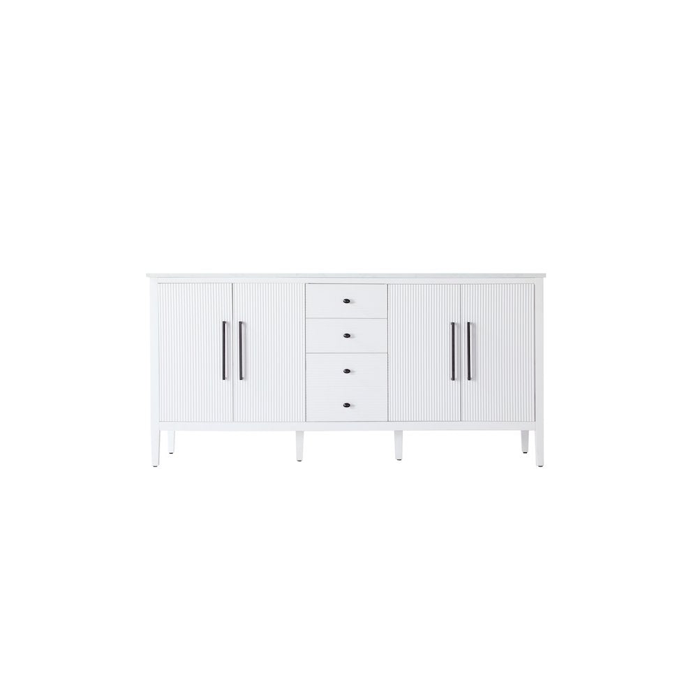 72 inch Double Bathroom Vanity in White
