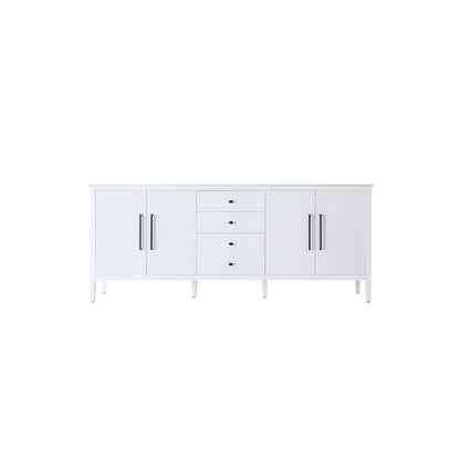 84 inch Double Bathroom Vanity in White