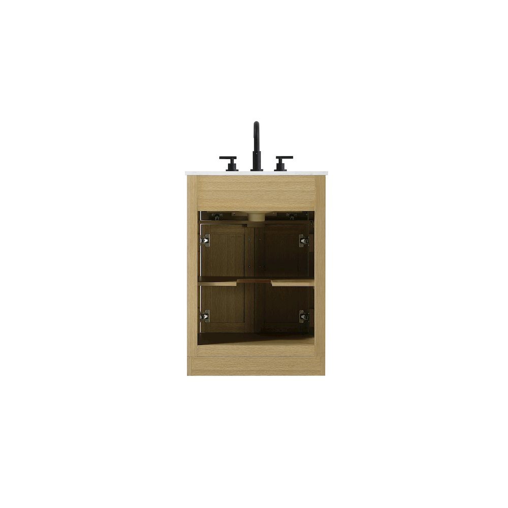 Alden 24 Inch Single Bathroom Vanity In Honey Brown