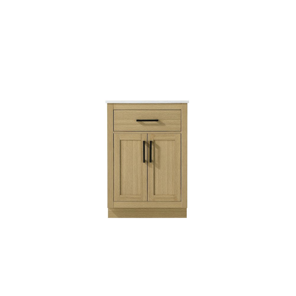 Alden 24 Inch Single Bathroom Vanity In Honey Brown