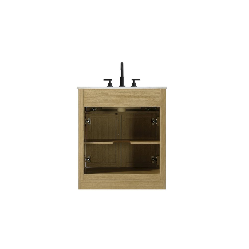 Alden 30 Inch Single Bathroom Vanity In Honey Brown