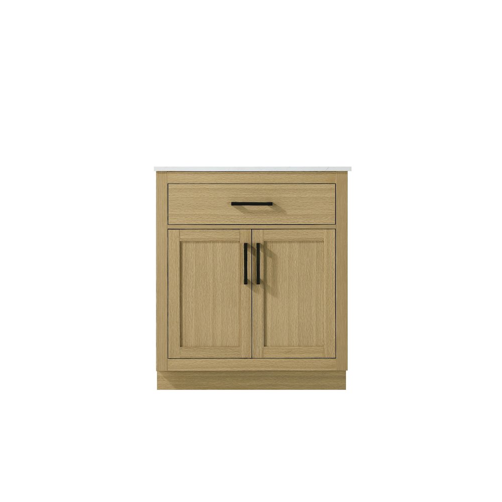 Alden 30 Inch Single Bathroom Vanity In Honey Brown