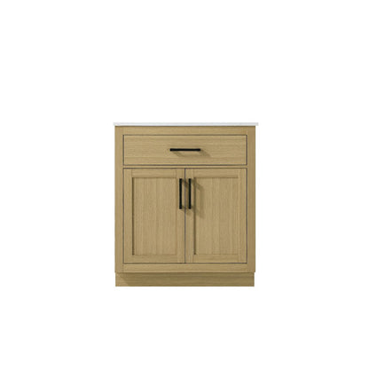 Alden 30 Inch Single Bathroom Vanity In Honey Brown