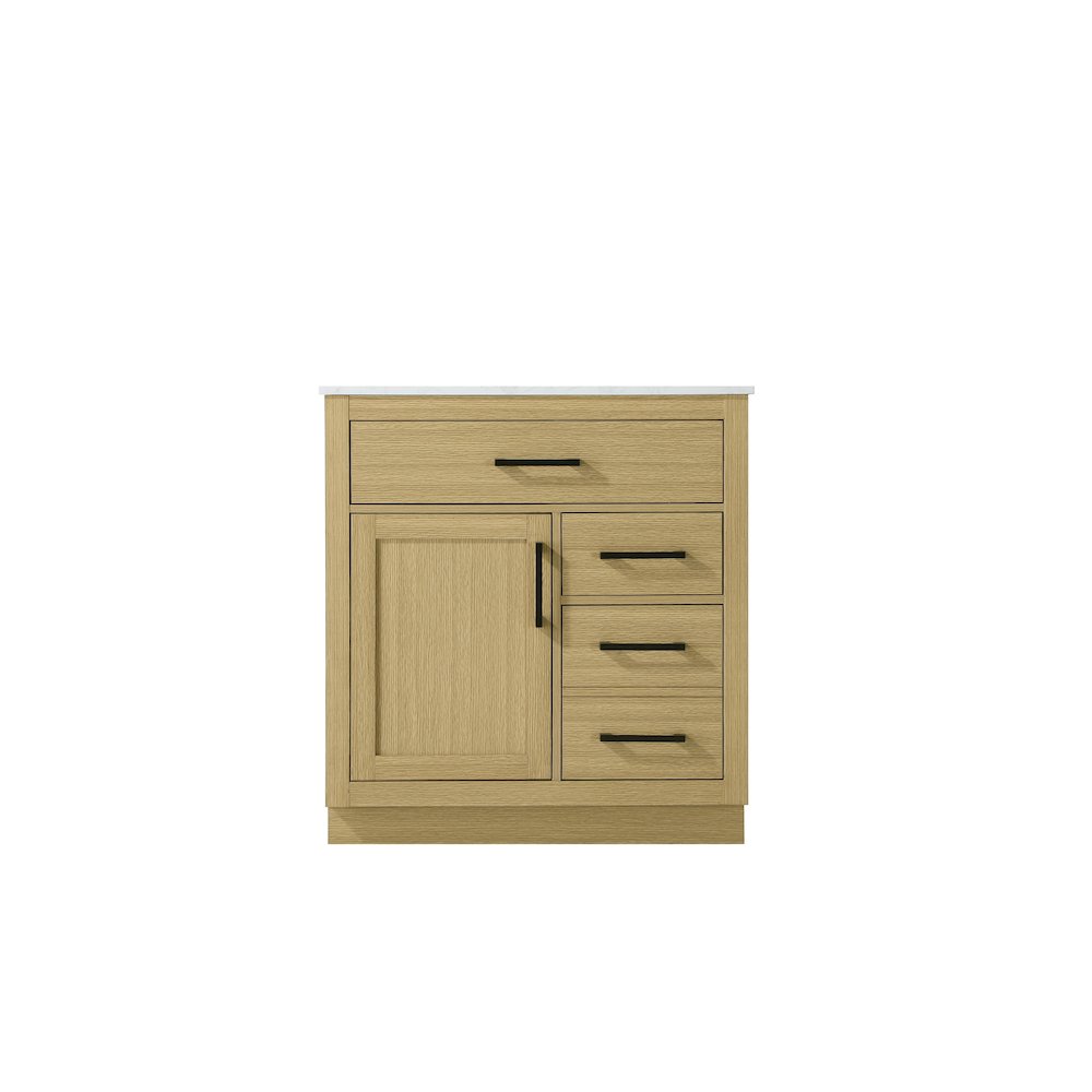 Alden 32 Inch Single Bathroom Vanity In Honey Brown
