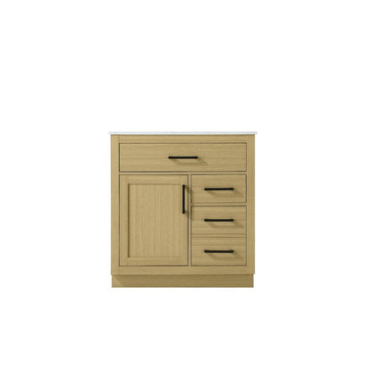Alden 32 Inch Single Bathroom Vanity In Honey Brown