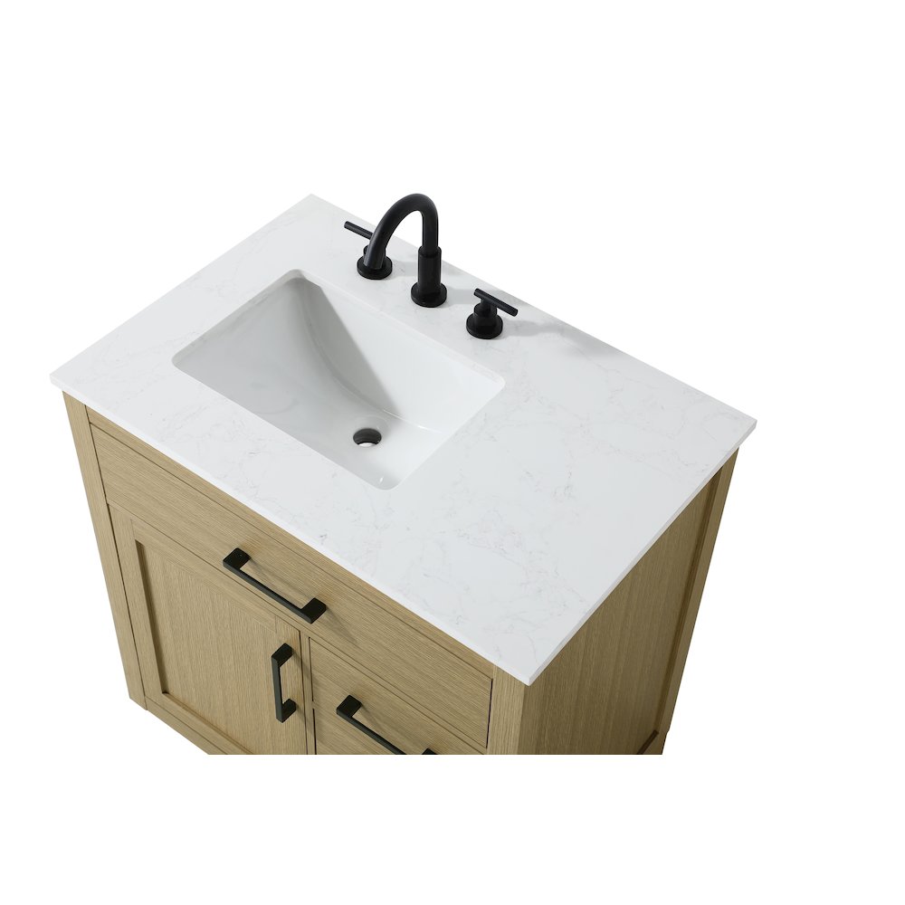 Alden 32 Inch Single Bathroom Vanity In Honey Brown