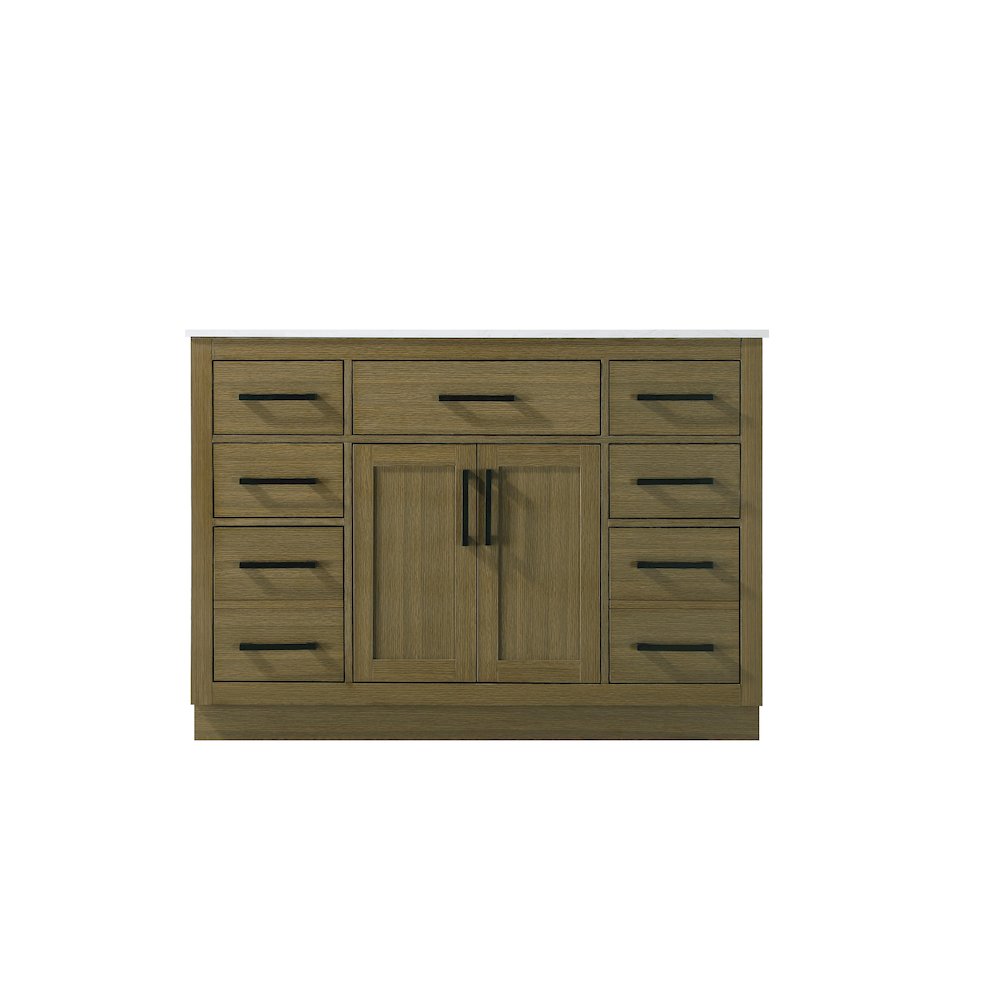 Alden 48 Inch Single Bathroom Vanity In Chestnut Brown