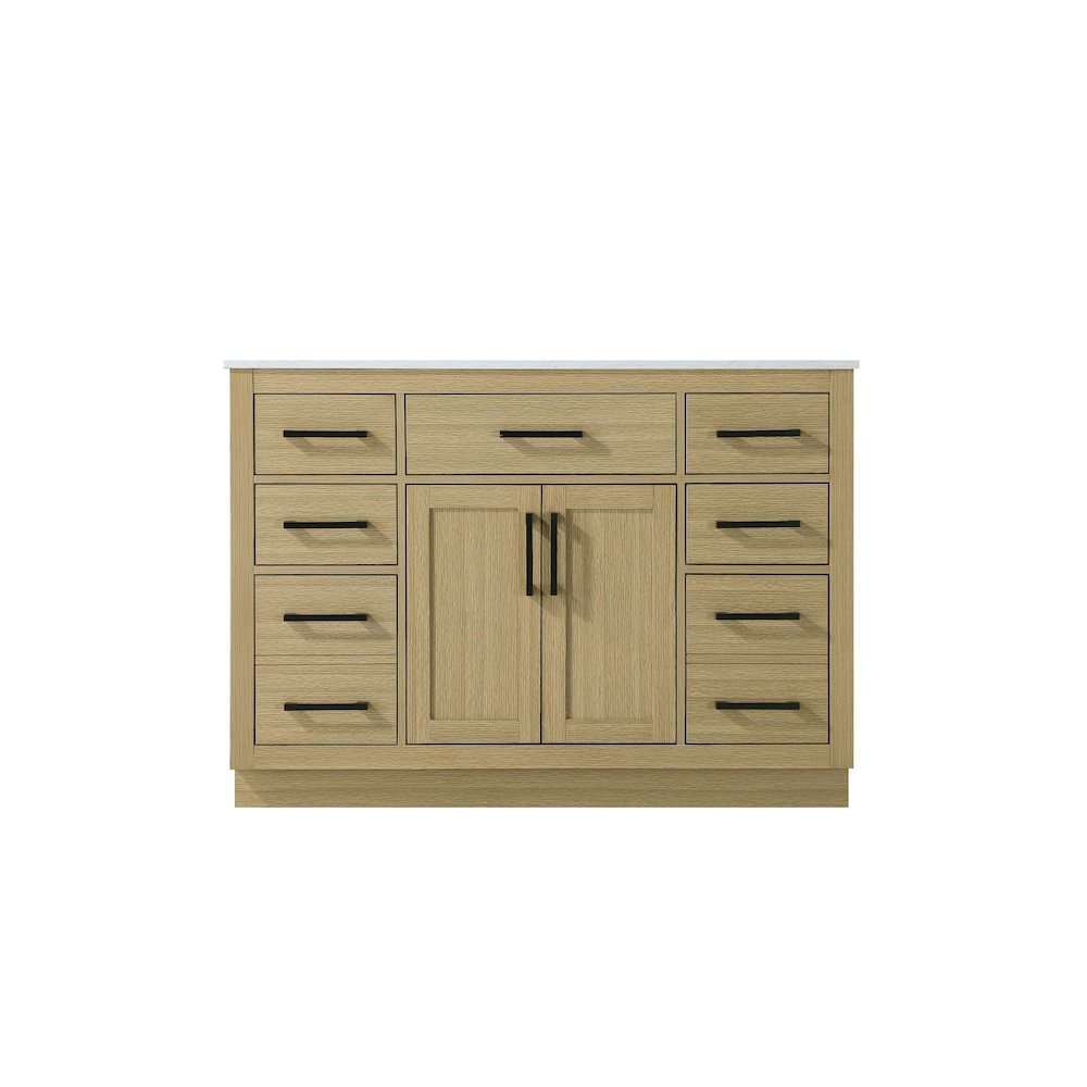 Alden 48 Inch Single Bathroom Vanity In Honey Brown