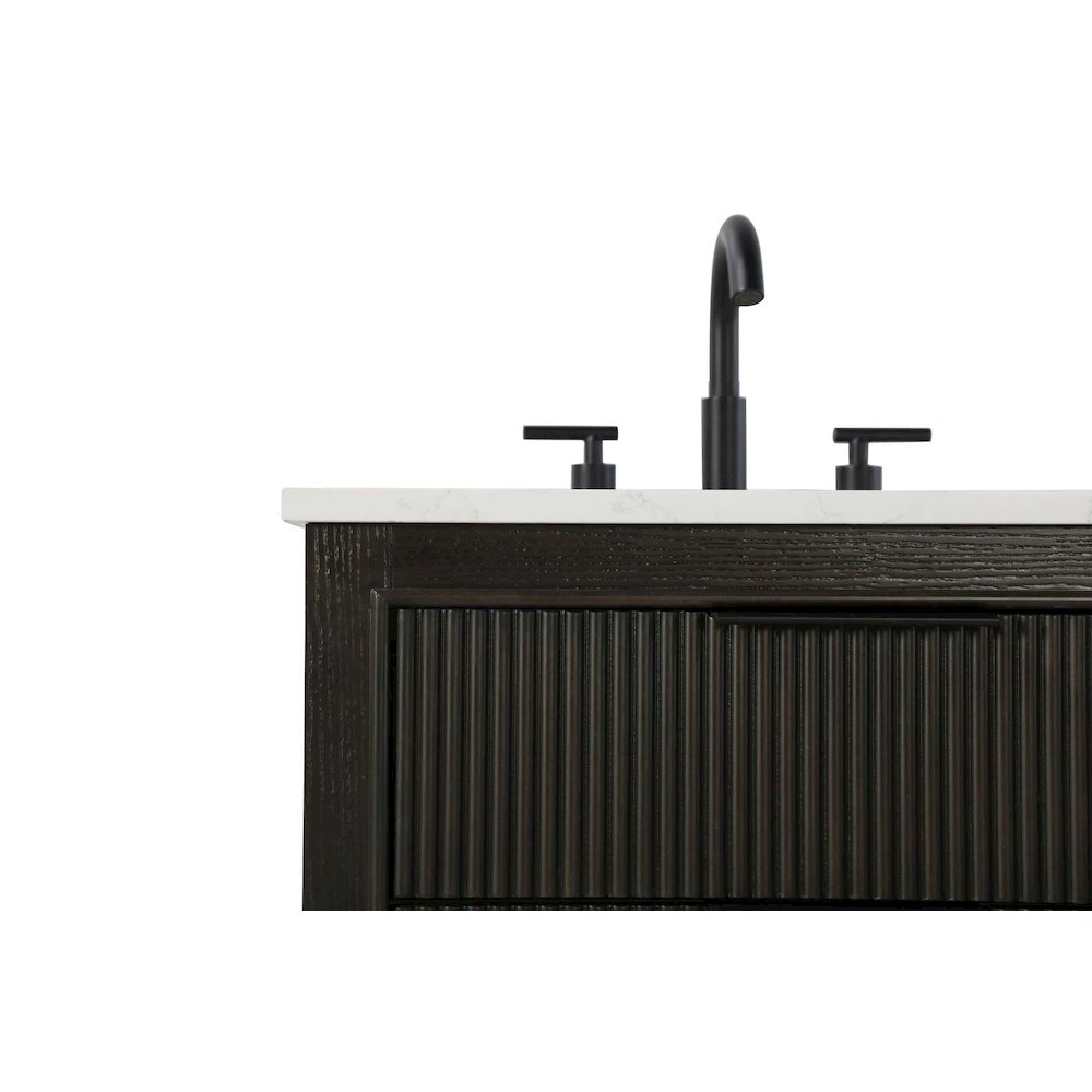 24 inch Single Bathroom Vanity in Chocolate Oak