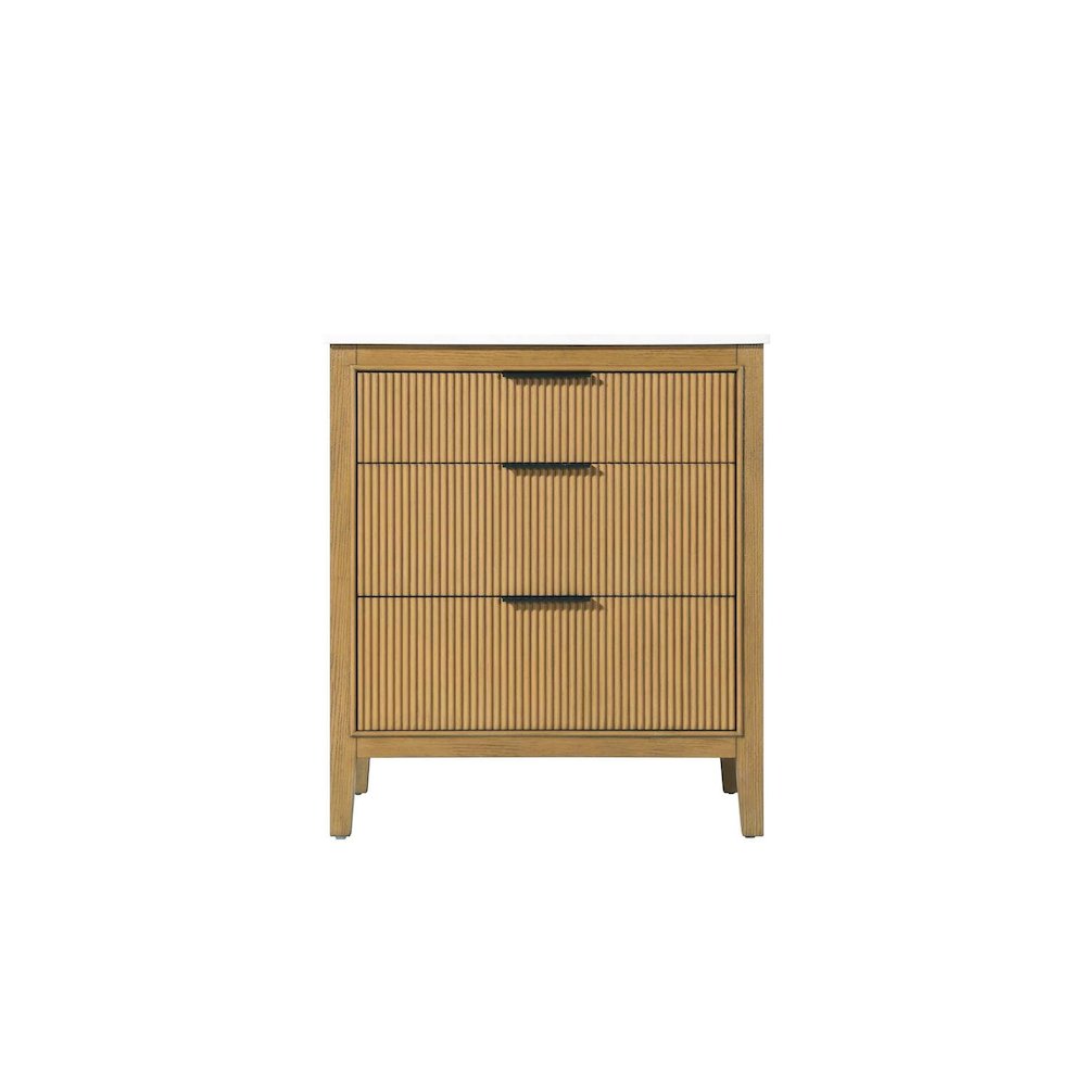 30 inch Single Bathroom Vanity in Honey Teak