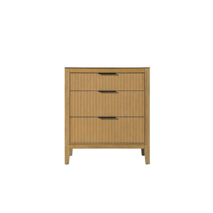 30 inch Single Bathroom Vanity in Honey Teak