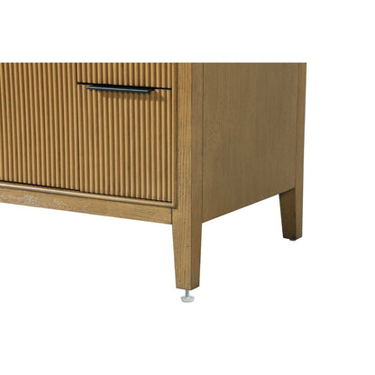 32 inch Single Bathroom Vanity in Honey Teak