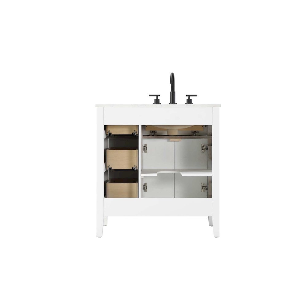 32 inch Single Bathroom Vanity in White