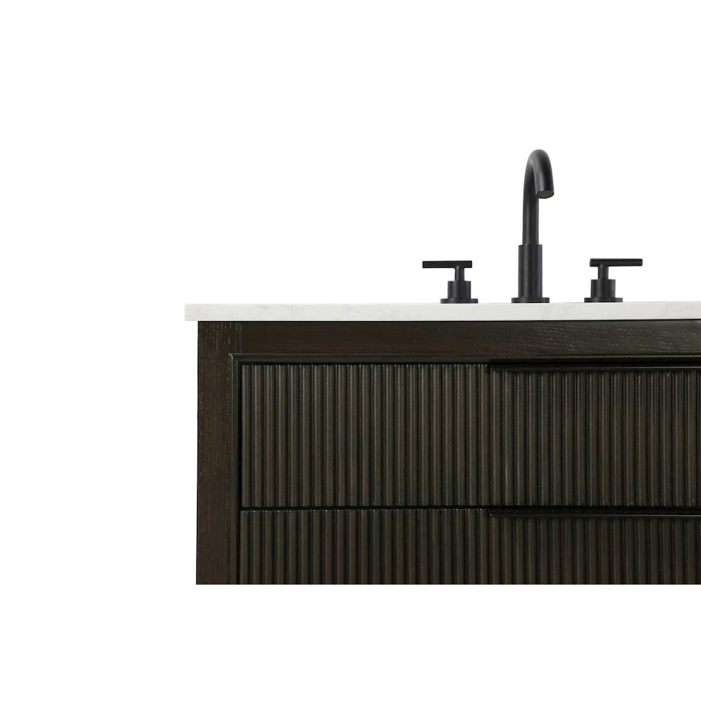 36 inch Single Bathroom Vanity in Chocolate Oak