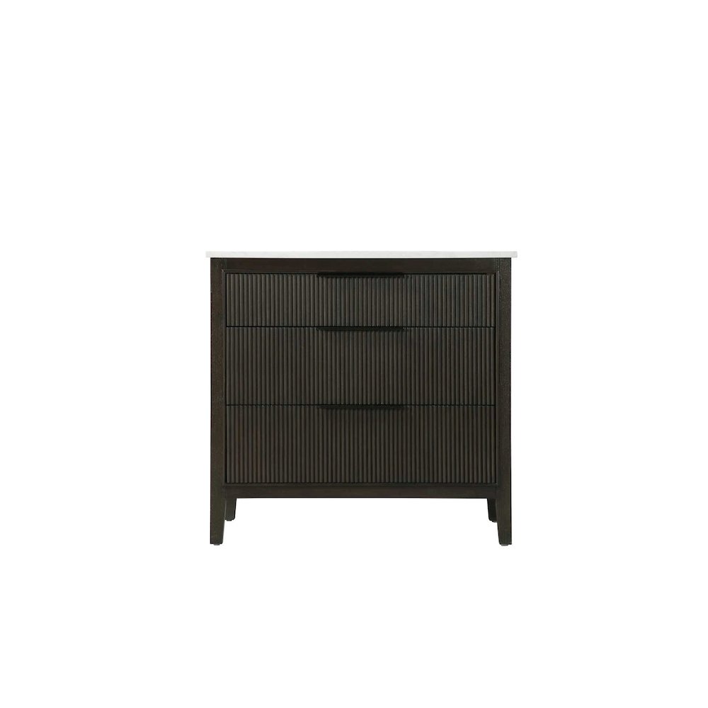 36 inch Single Bathroom Vanity in Chocolate Oak