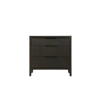 36 inch Single Bathroom Vanity in Chocolate Oak