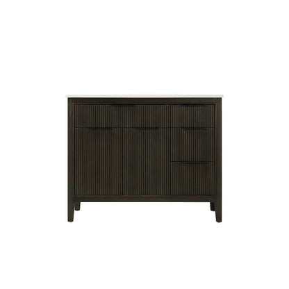 42 inch Single Bathroom Vanity in Chocolate Oak
