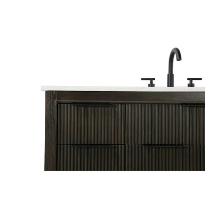 48 inch Single Bathroom Vanity in Chocolate Oak