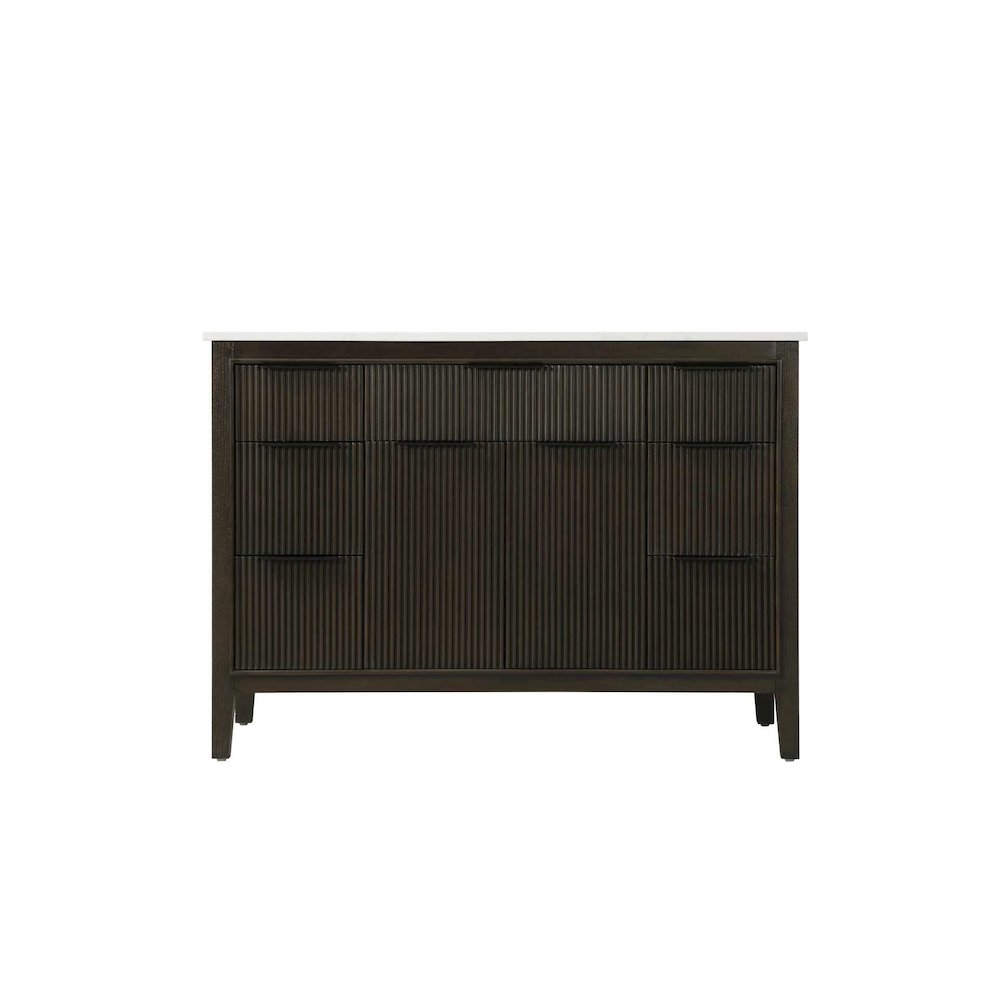 48 inch Single Bathroom Vanity in Chocolate Oak