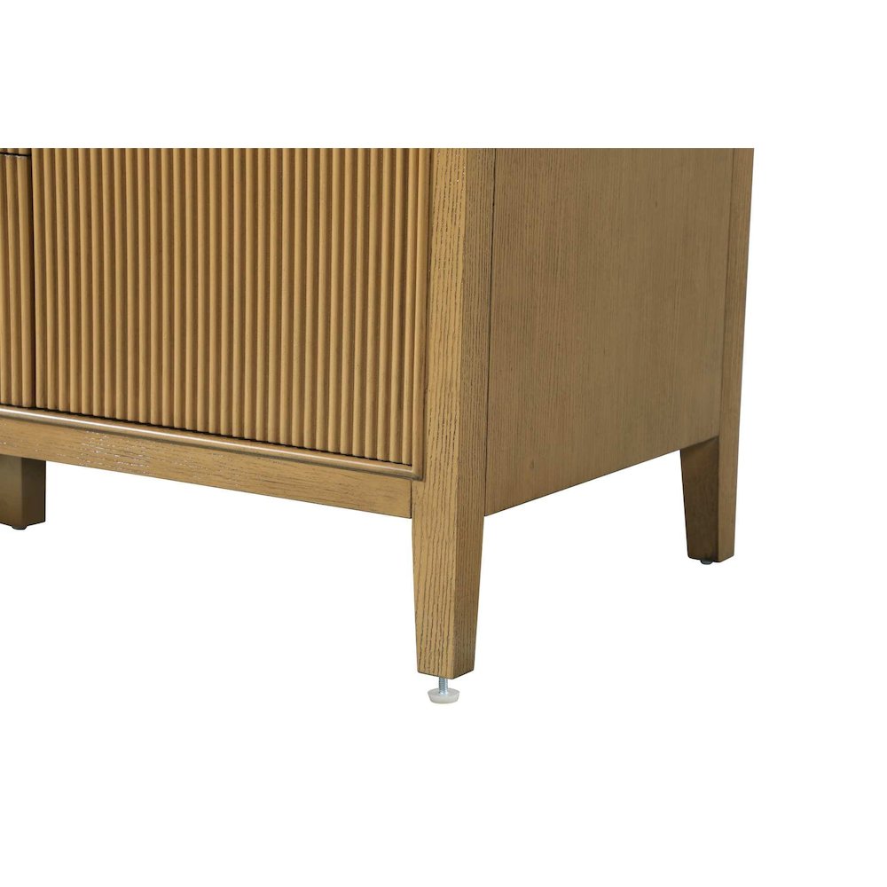 54 inch Double Bathroom Vanity in Honey Teak