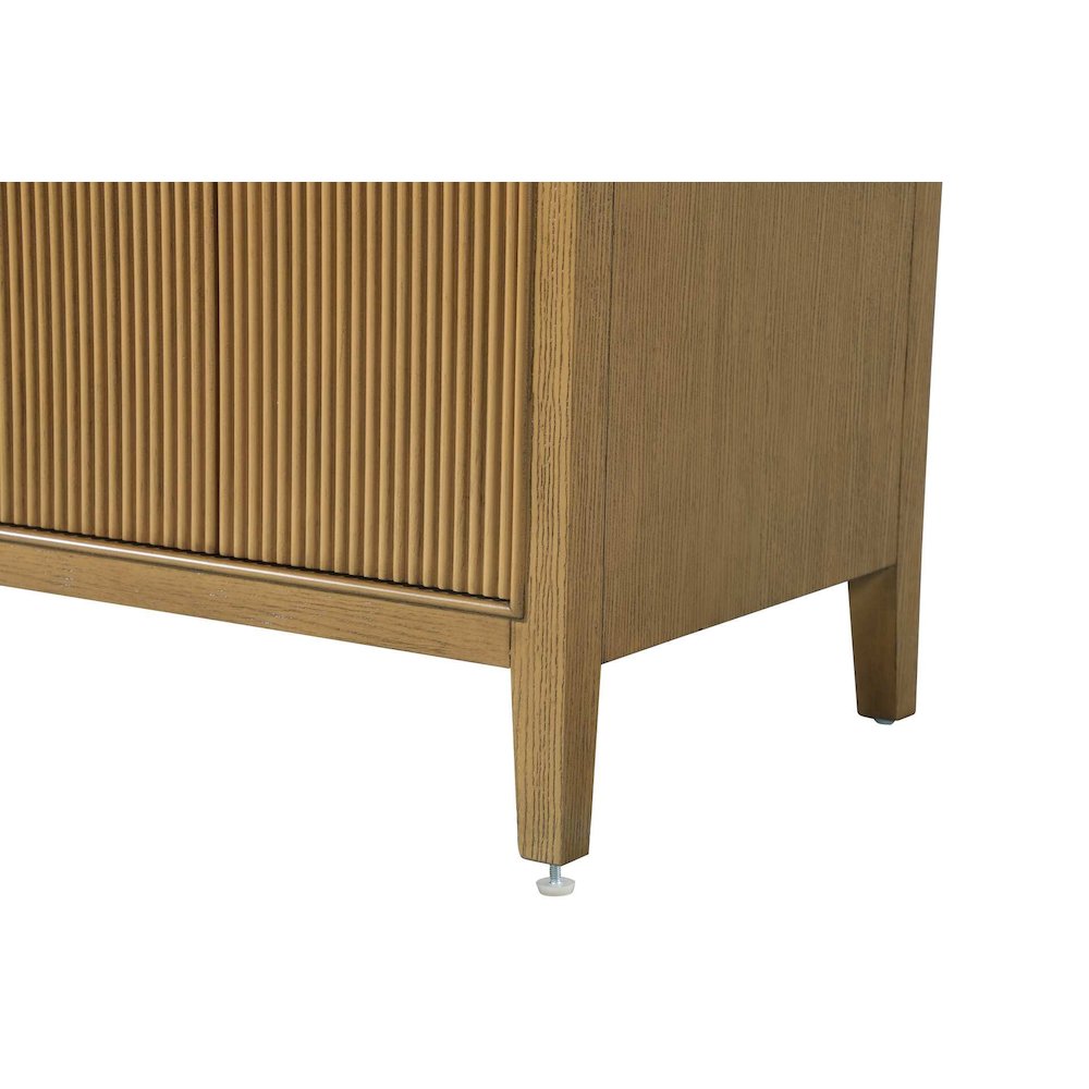 60 inch Double Bathroom Vanity in Honey Teak