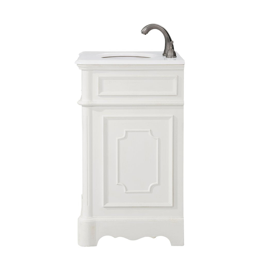 21 inch Single Bathroom vanity in Antique White