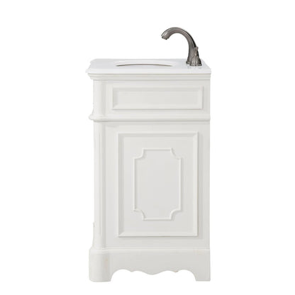 21 inch Single Bathroom vanity in Antique White