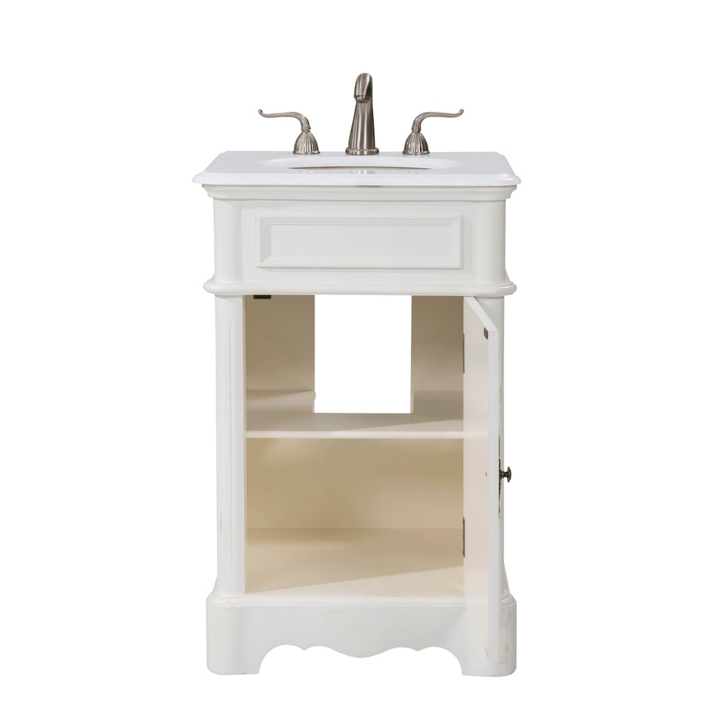 21 inch Single Bathroom vanity in Antique White