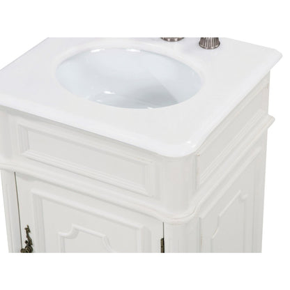 21 inch Single Bathroom vanity in Antique White