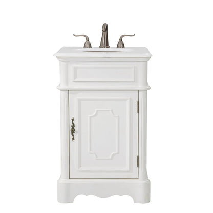 21 inch Single Bathroom vanity in Antique White