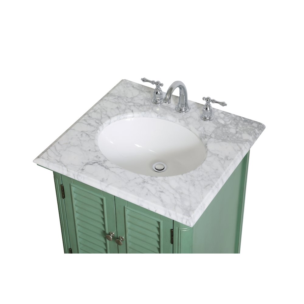 24 inch Single Bathroom Vanity in Vintage Mint