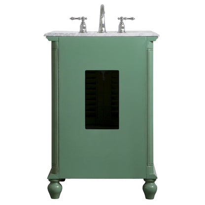 24 inch Single Bathroom Vanity in Vintage Mint