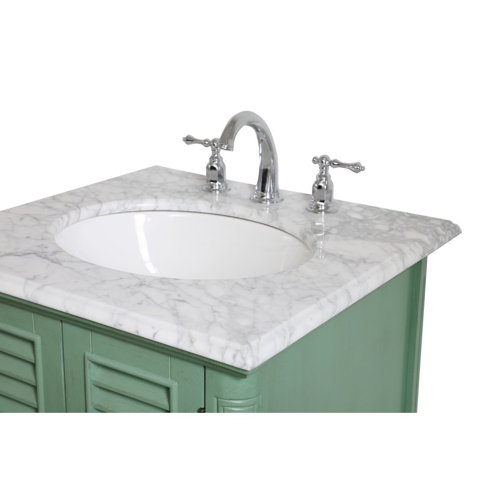 24 inch Single Bathroom Vanity in Vintage Mint