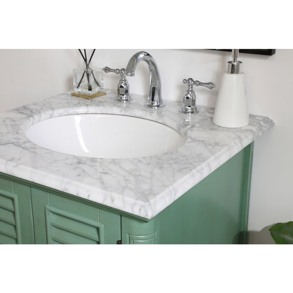 24 inch Single Bathroom Vanity in Vintage Mint