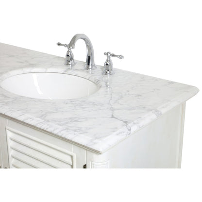 36 inch Single Bathroom Vanity in Antique White