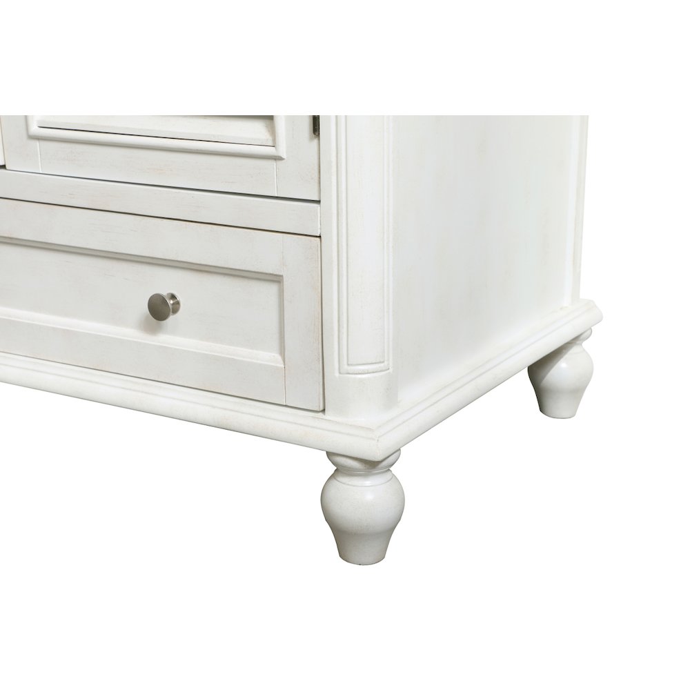 36 inch Single Bathroom Vanity in Antique White