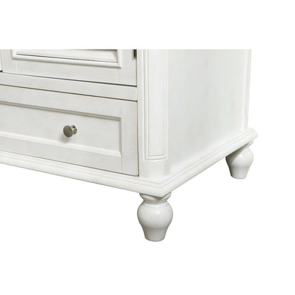 36 inch Single Bathroom Vanity in Antique White
