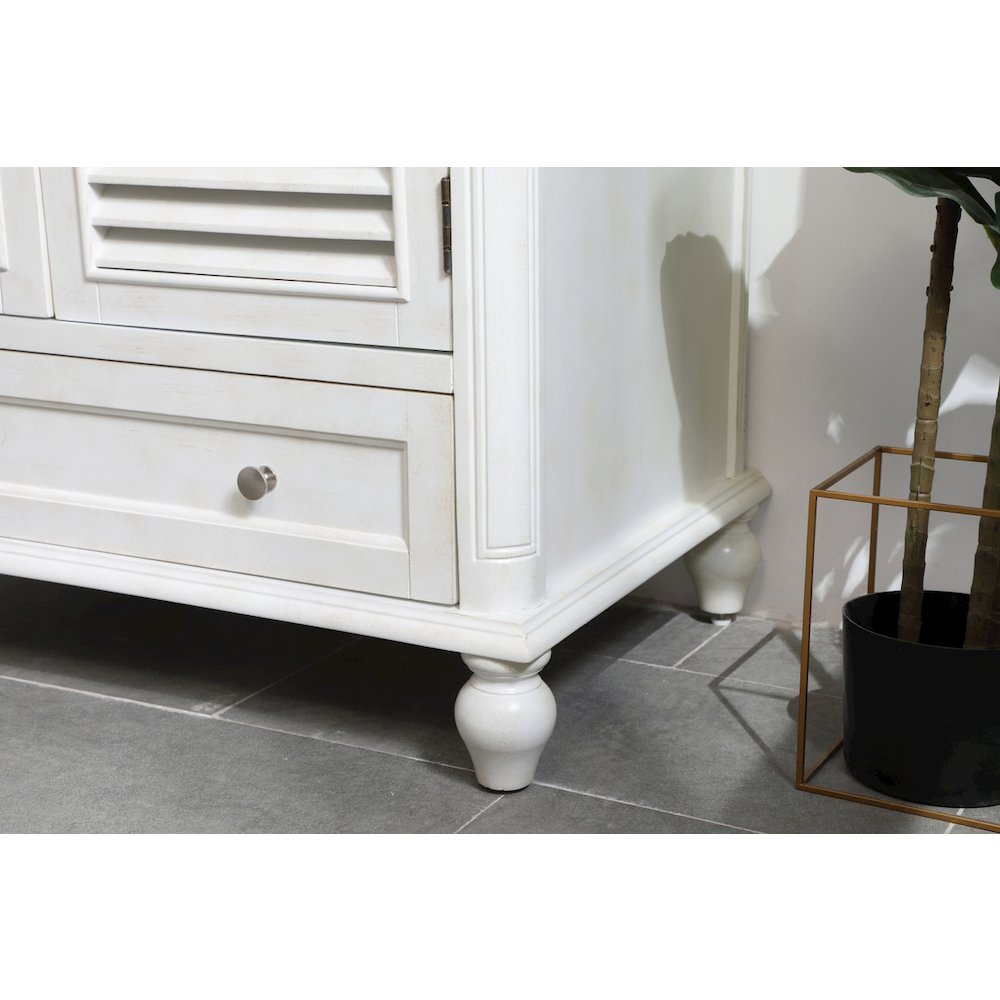 36 inch Single Bathroom Vanity in Antique White