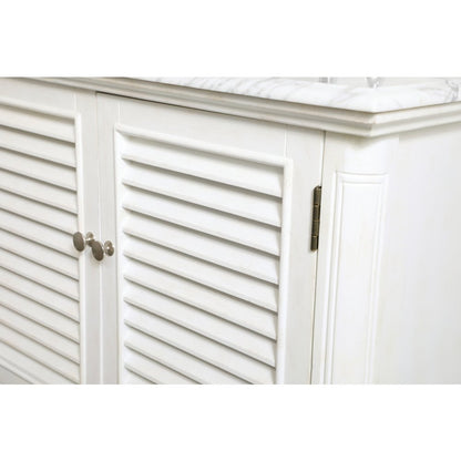 36 inch Single Bathroom Vanity in Antique White